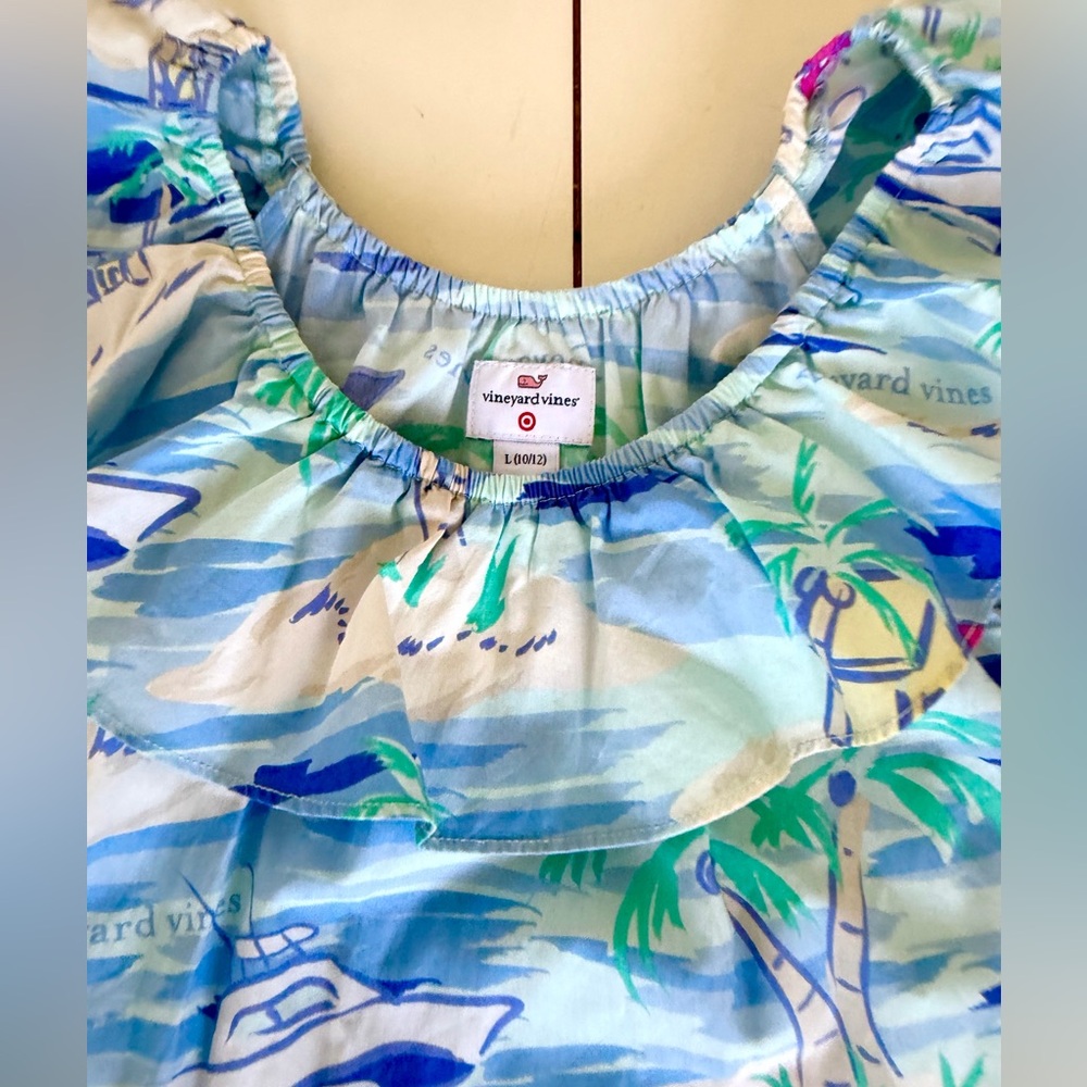 Vineyard Vines for target Girls Dress Summer theme size 10-12 - Picture 3 of 5